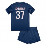 Günstige Fußballtrikots Paris Saint-Germain Skriniar 37 Kinder Heimtrikot 2024-25 Kurzarm